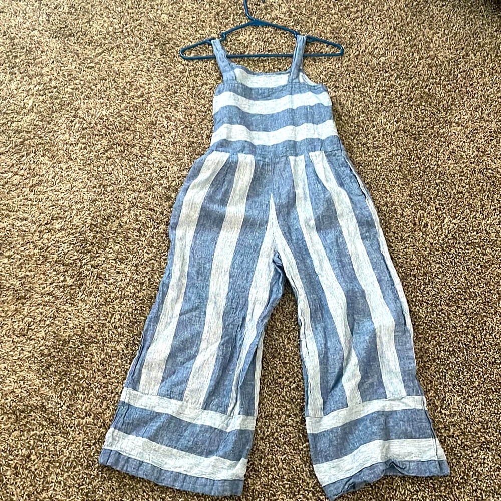 Blue striped jumper